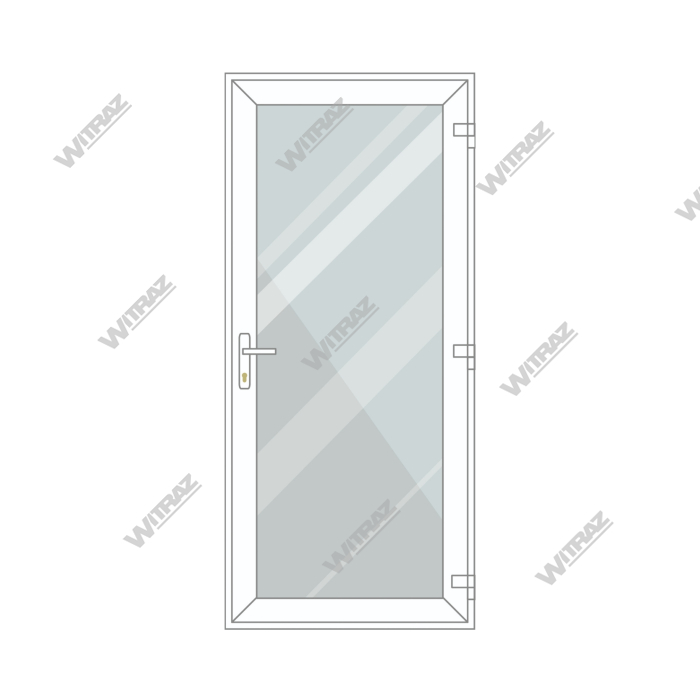 uPVC entrance doors - Entrance uPVC door (glass)