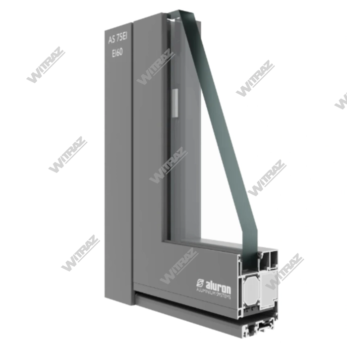 ALUMINUM ENTRANCE DOORS - ALURON AS 75EI fire-rated door