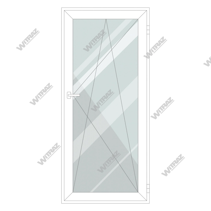 uPVC balcony doors in stock - uPVC balcony doors (glass)