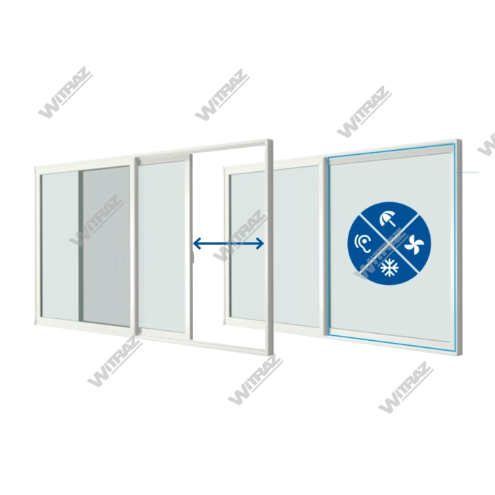 BĪDĀMĀS DURVIS HST / PATIO - GEALAN SMOOVIO®