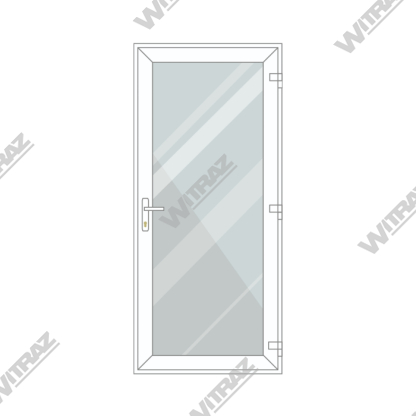  uPVC entrance doors - Entrance uPVC door (glass)