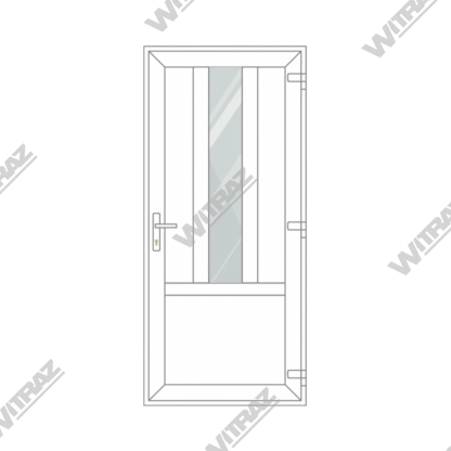  uPVC entrance doors - Entrance uPVC door (3 uPVC + glass)