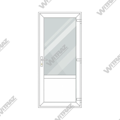  uPVC entrance doors - Entrance uPVC door (glass + PVC)