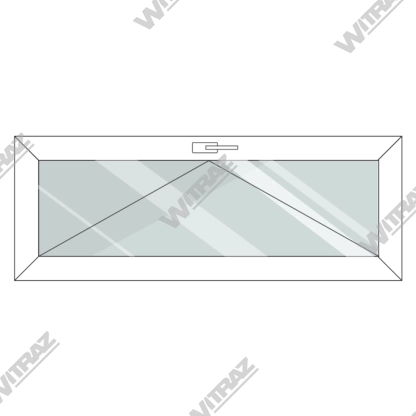  uPVC windows in stock - Single-casement PVC window, opens for ventilation, handle on the top
